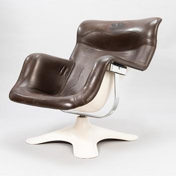 YRJÖ KUKKAPURO, A 1970's 'Carousel' armchair for Haimi Finland.