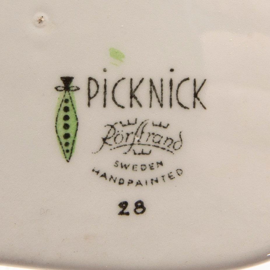 Marianne Westman, fat/ugnsform och skärbräda, "Picknick" Rörstrand.