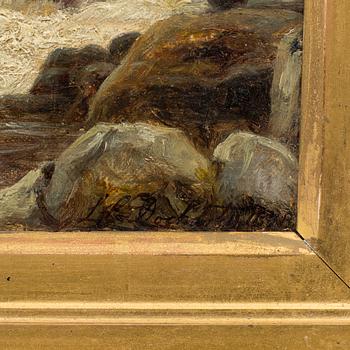 UNKNOWN ARTIST, oil on canvas, signed L.C Docharty, end of the 19th century.