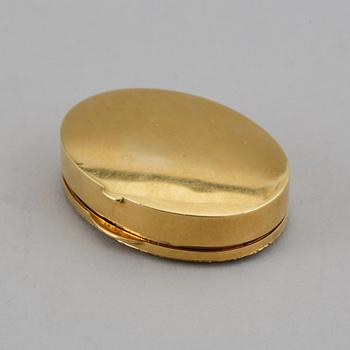 Dosa, 18K guld, svensk importstämpel.