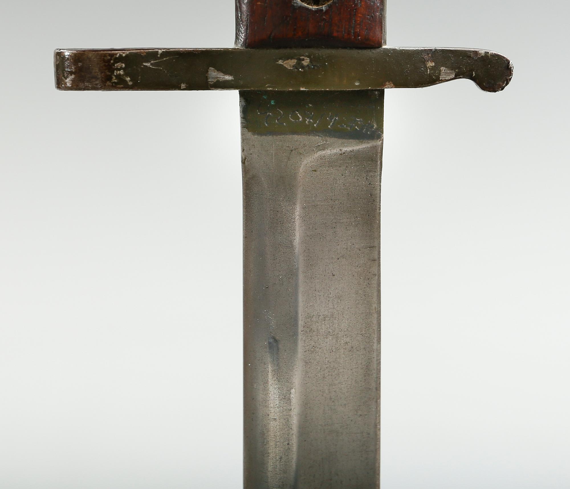 BAJONETT, Ross Rifle Co, Quebec, 1907.