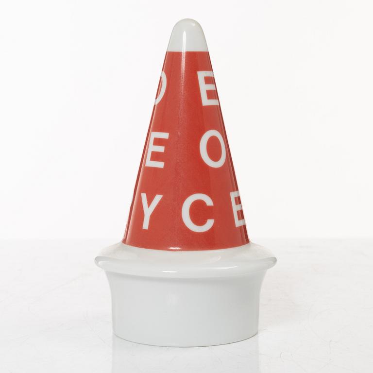 Alessandro Mendini, a vase with lid, 'Make Up 100%', Alessi Tendentse, Italy.