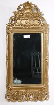 SPEGEL SAMT KONSOLBORD, nyrokoko, sent 1800-tal.