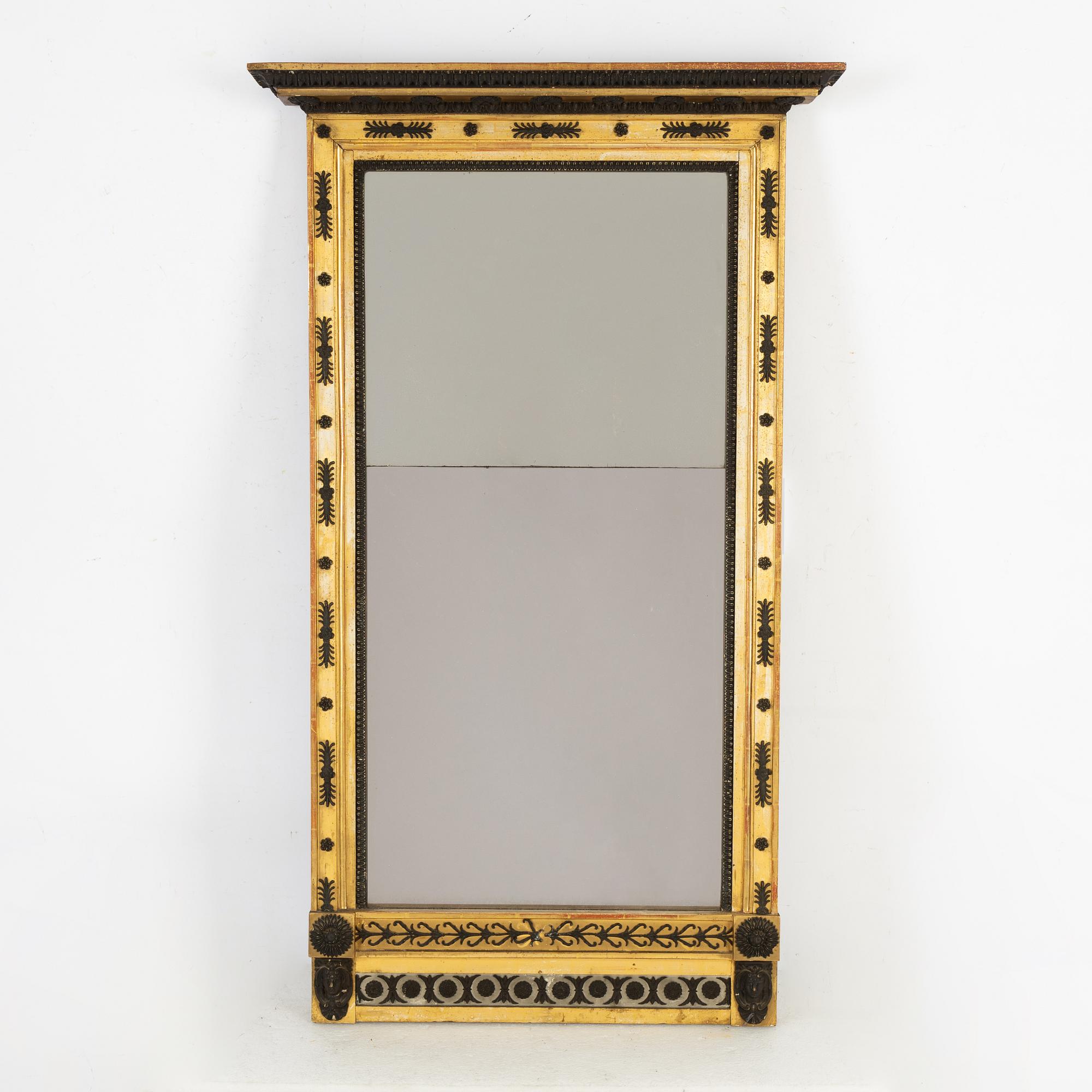 An empire mirror, by Jonas Frisk, (Stockhom 1805-1824).