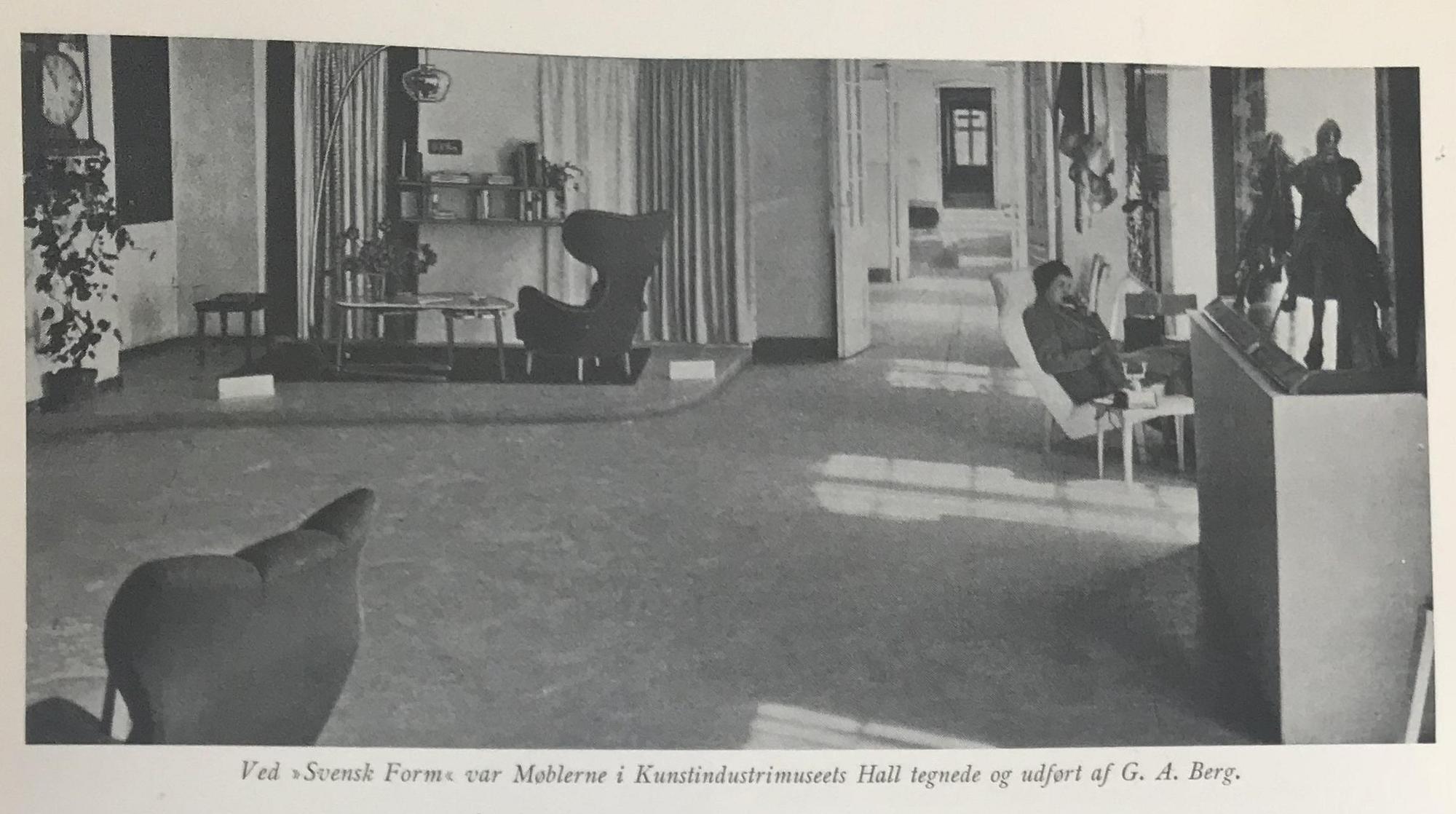 Gustaf Axel Berg, a rare "Estelle" armchair, G. A. Berg, Stockholm, 1940s.