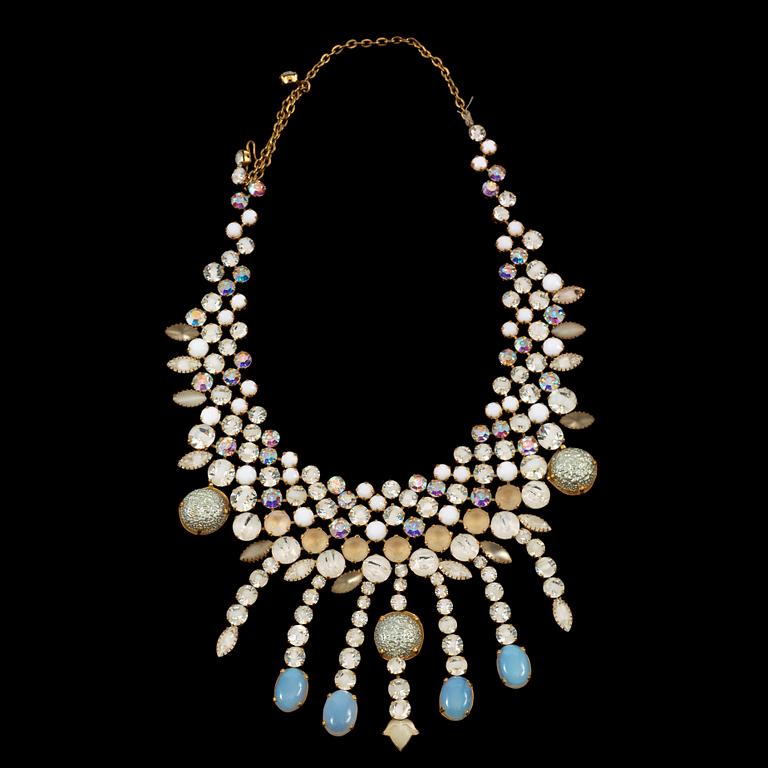 A necklace by Christian Dior.