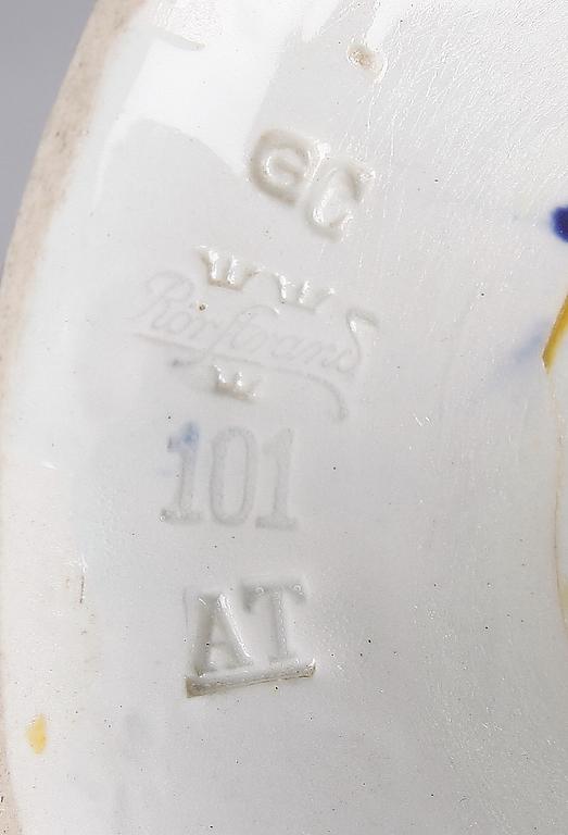 FOTOGENLAMPA samt YTTERFODER, keramik, Rörstrand, 1900-talets början.