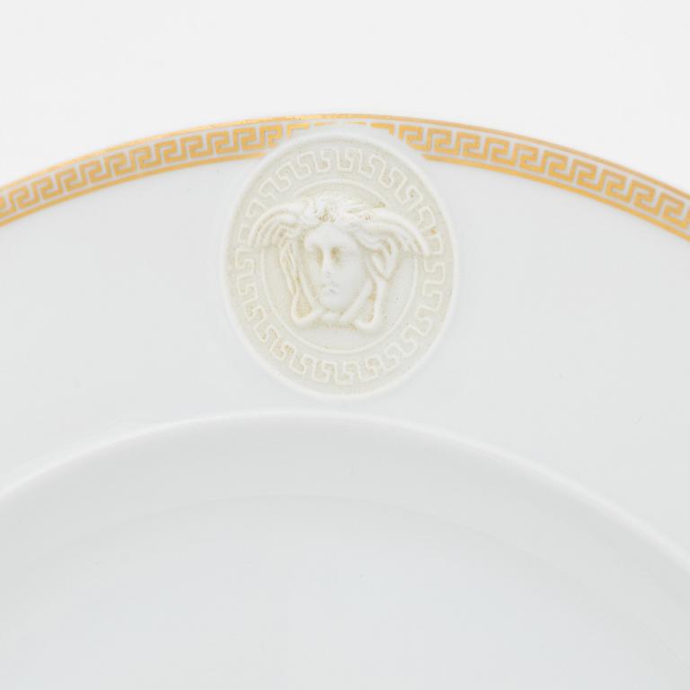 Versace, tableware, 6 pcs, porcelain, "Ikarus Medallion Méandre d'Or", Rosenthal.