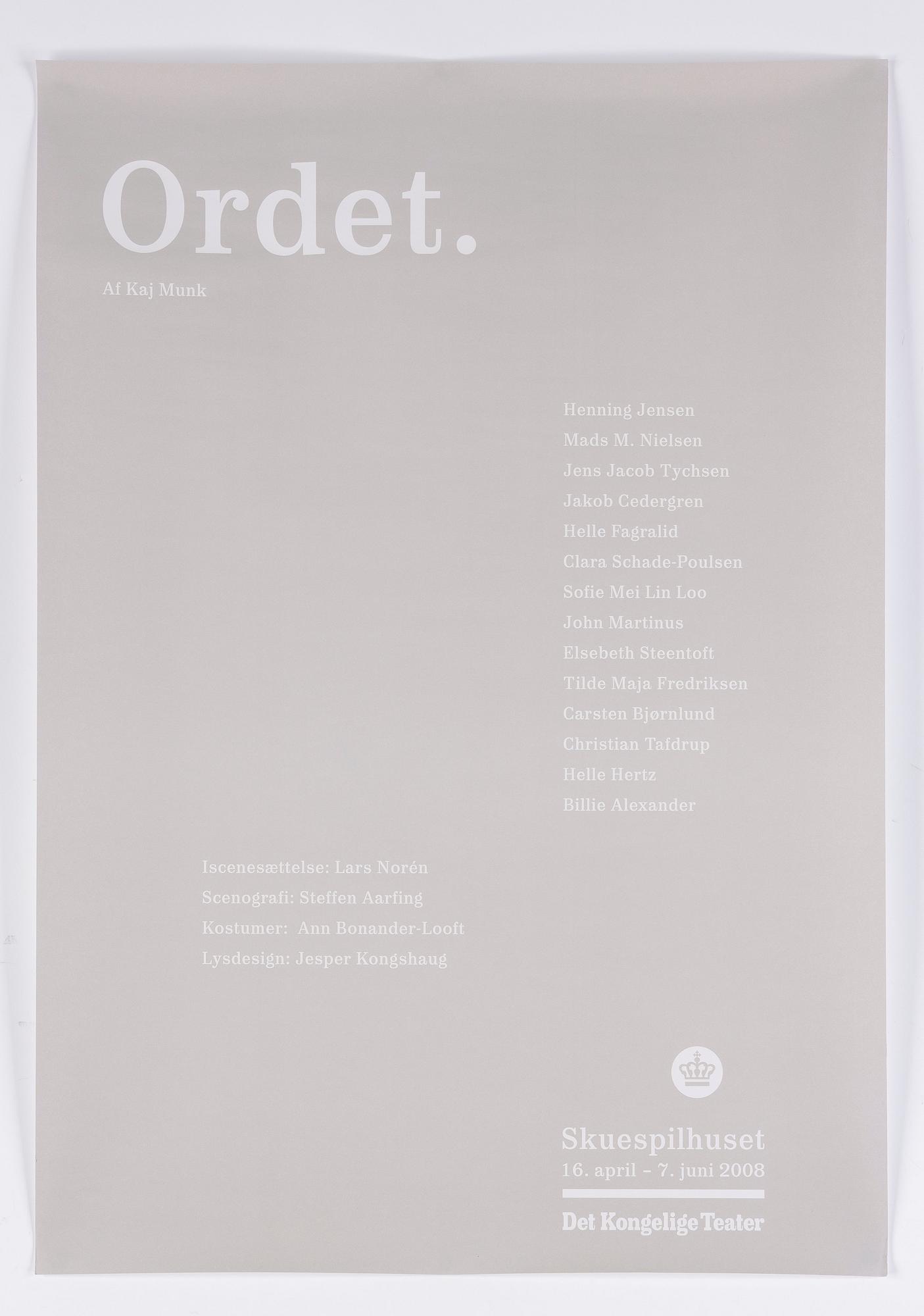Theater posters, 3 pcs, Lars Norén.