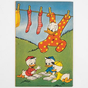 Serietidningar, "Kalle Anka & Co", 14 st, komplett årgång 1950.