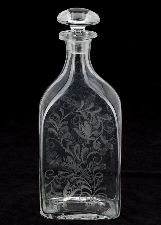 KARAFF, glas, 1900-talets andra hälft.