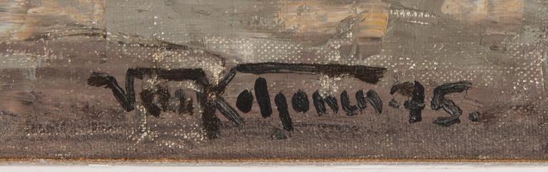 VELI KOLJONEN, oil on canvas, signed and dated -75.