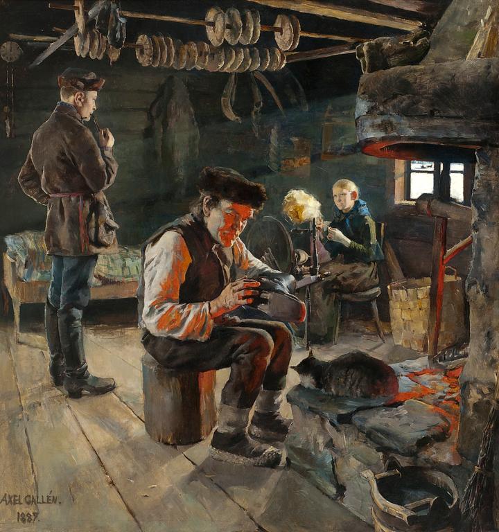 Akseli Gallen-Kallela, "RUSTIC LIFE".