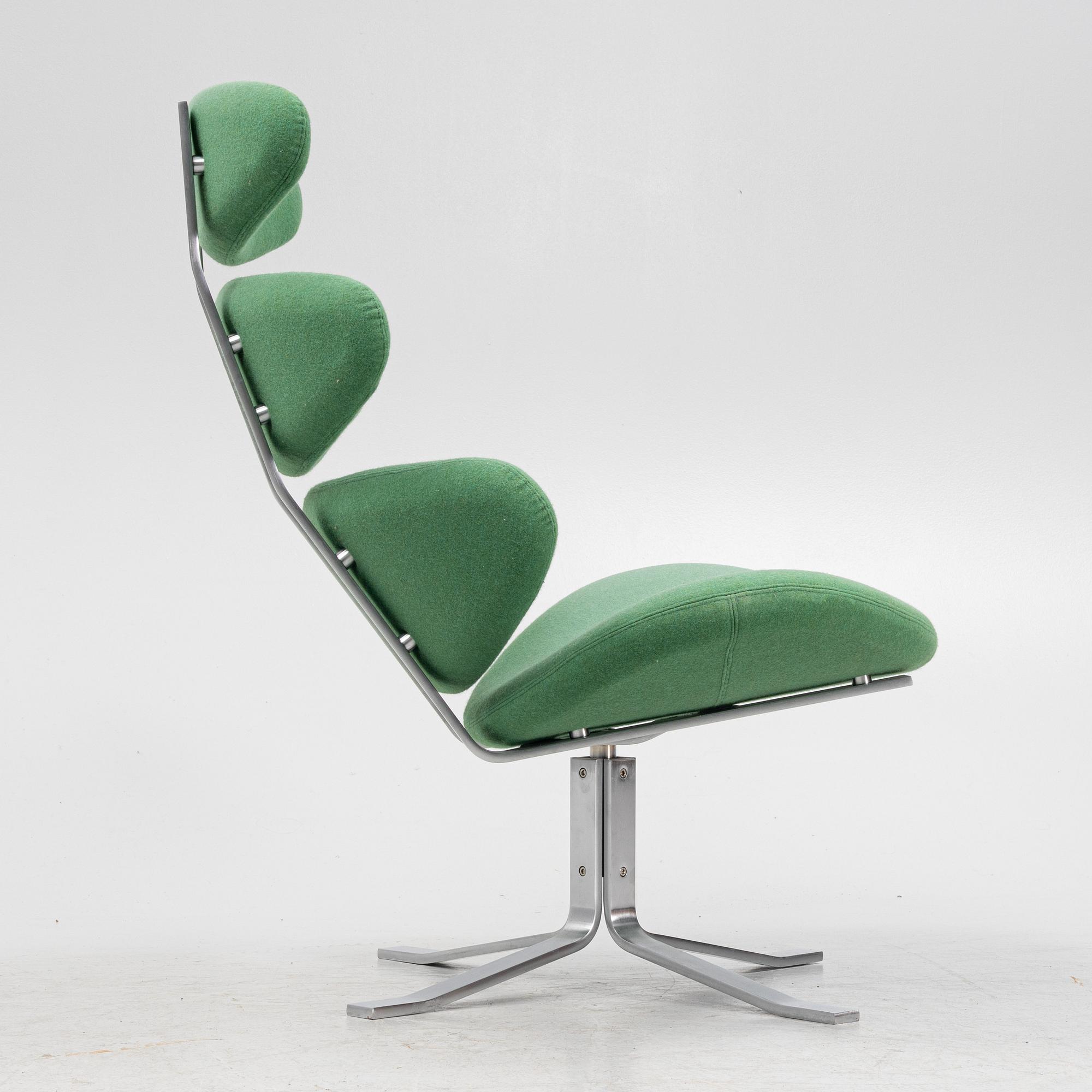 Poul Volther, fåtölj, "Corona EJ 5", Erik Jørgensen, Danmark.