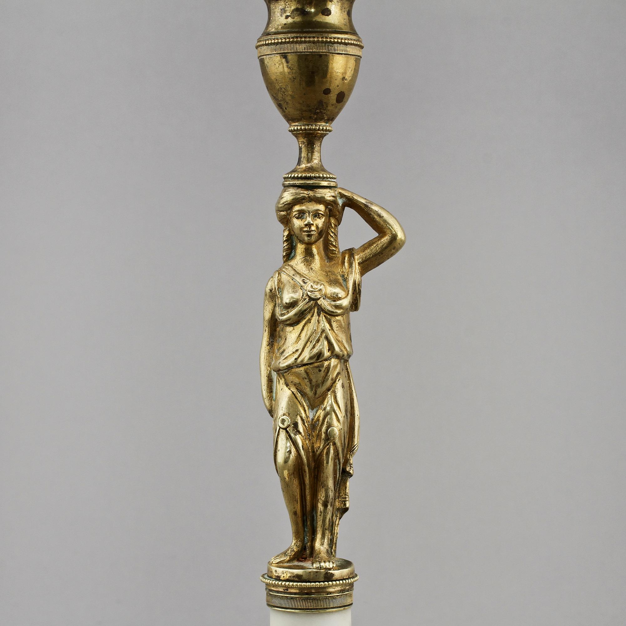 LJUSSTAKAR, ett par, empirestil, 1900-talets första del.