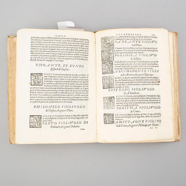 BOK, Boccaccio’s Genealogy of the Pagan Gods, 1547.