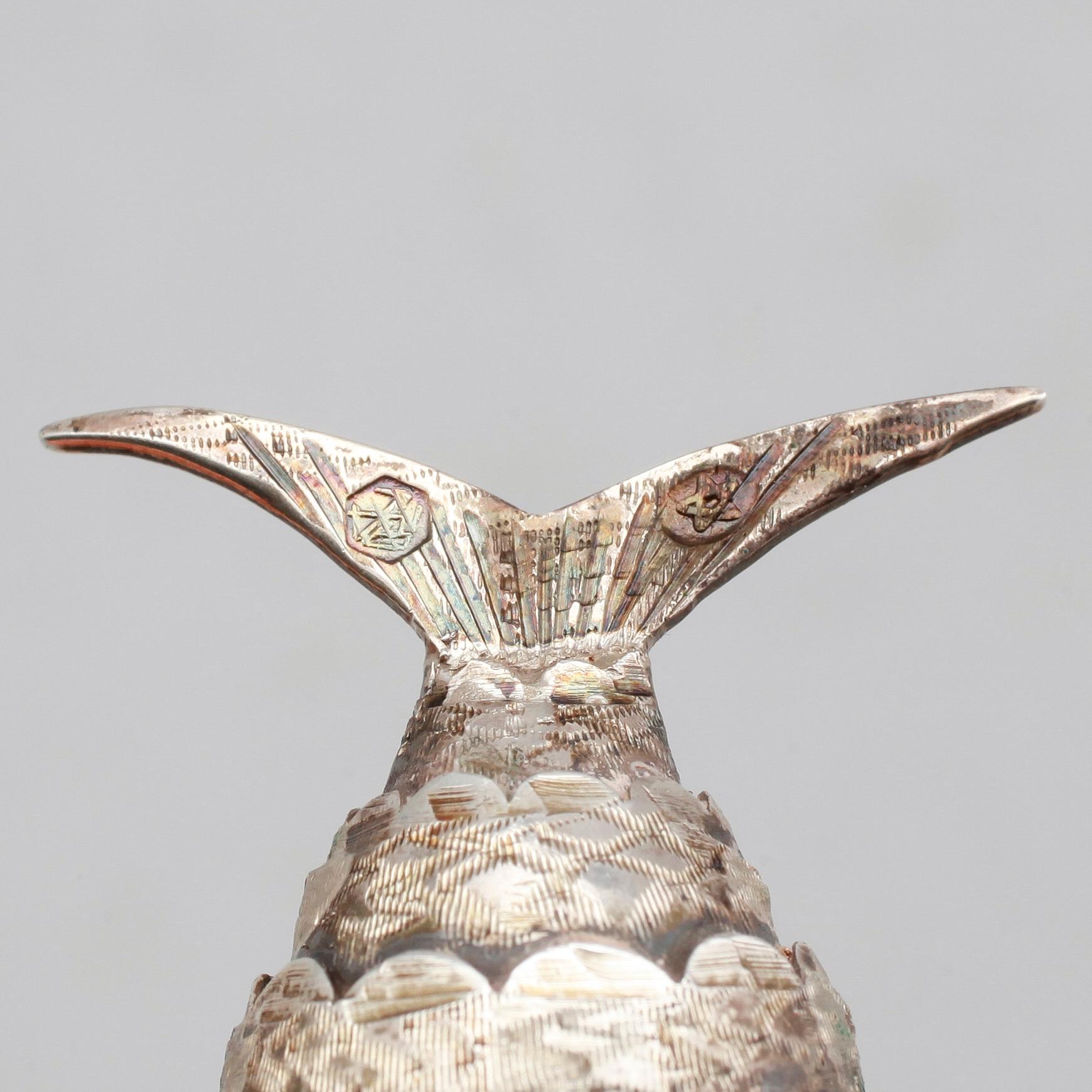 PEPPARKAR, 2 st, silver, Spanien, 1900-tal. Vikt ca 73 gram.