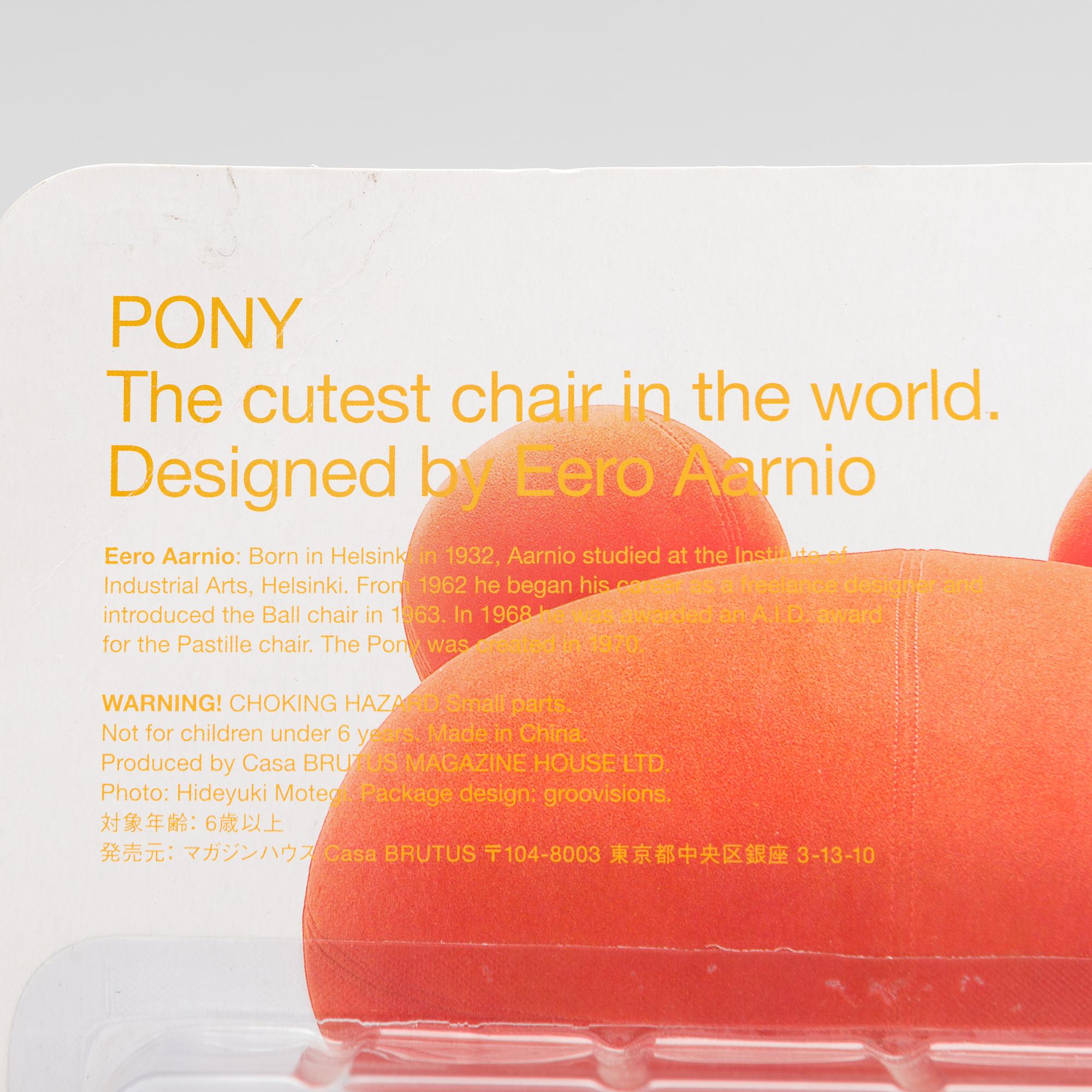 EERO AARNIO, miniatyrstolar, 5 st, "Pony", Brutus Casa.