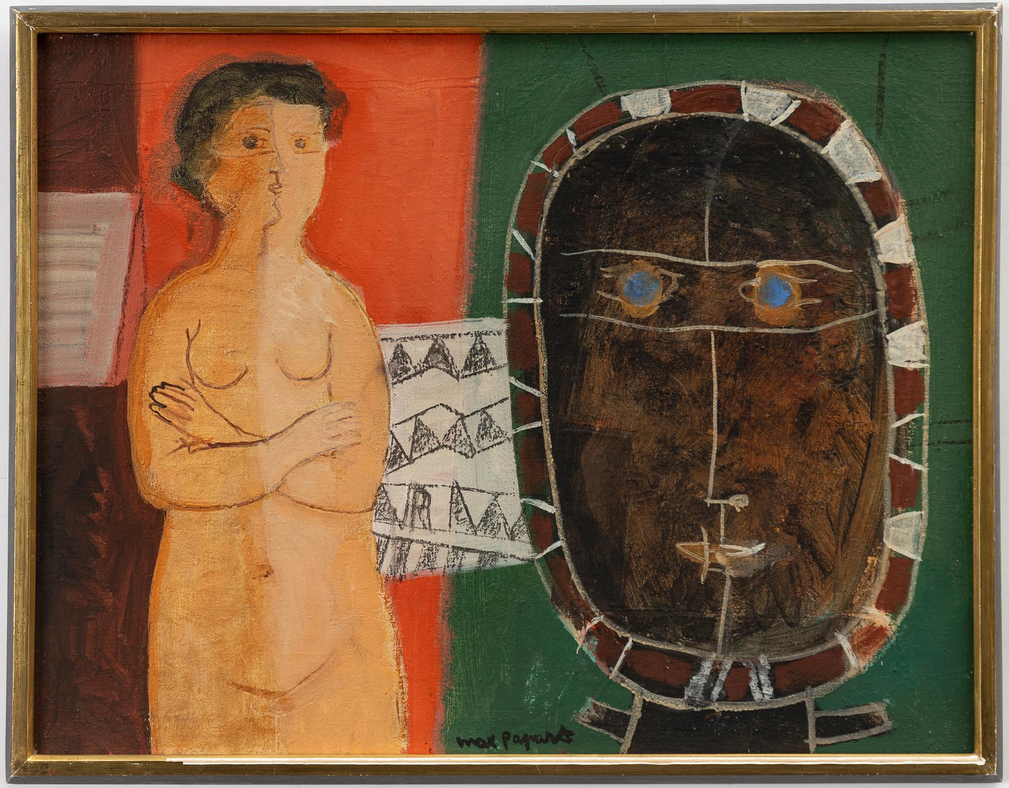 Max Papart, "Nu au masque".