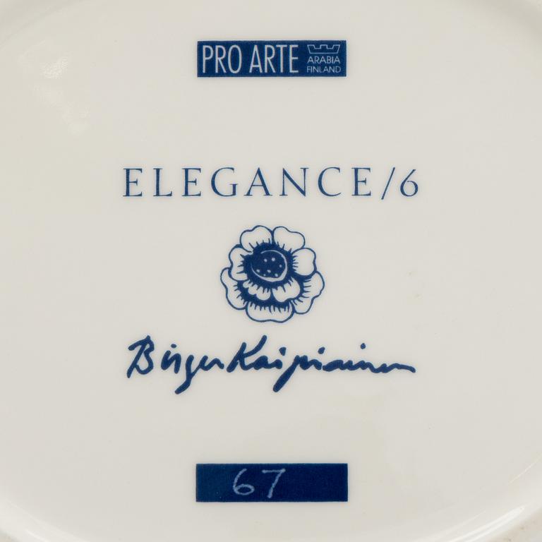 Birger Kaipiainen, fat, porslin, "Elegance/6", numrerad 67. Pro Arte, Arabia.