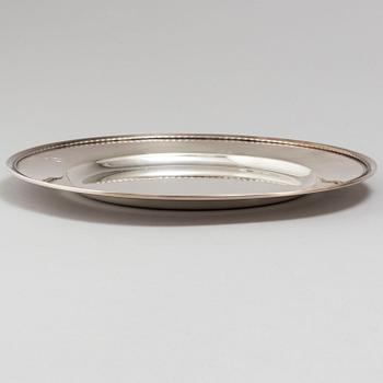 Eleven silver plates by GAB Stockholm, second half of the 20th Century.