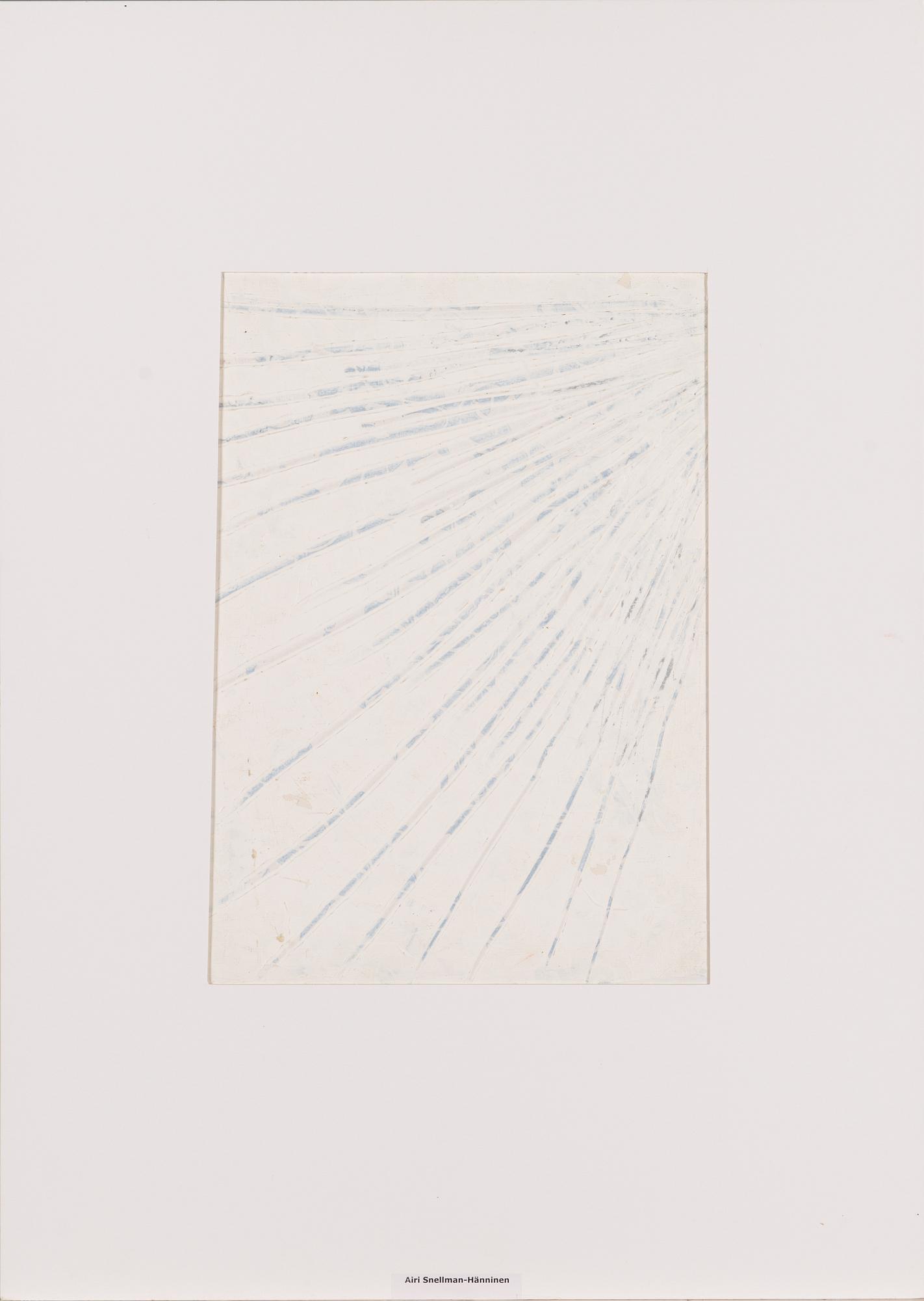Airi Snellman-Hänninen, an original draft for a rug, mixed media, stamp signature.