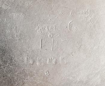 TALLRIKAR, 4 st, tenn, 1700-tal.