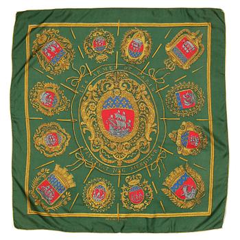 836. HERMÈS, a silk scarf, "Les Armes des Paris".