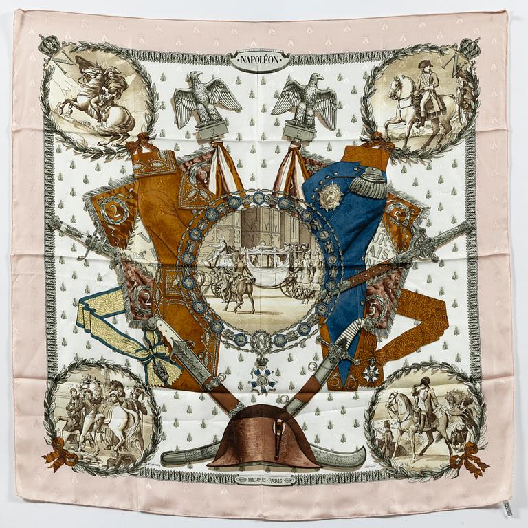 Hermès, scarf, "Napoléon".