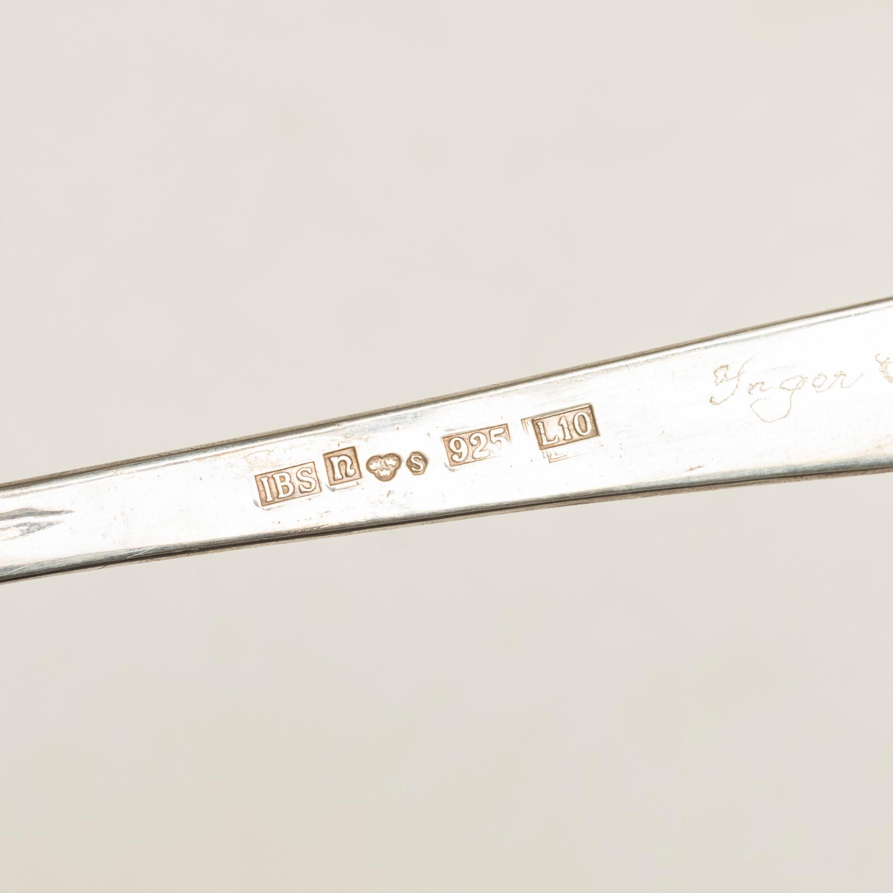 Inger Stenberg, tårtspade, sterlingsilver, Nässjö, 1985.
