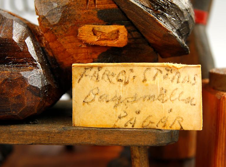 SKULPTUR, trä, sign G. Larsson Bjärred- 79.