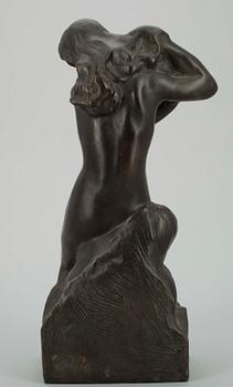 AARRE AALTONEN, skulptur, brons, sign o dat 1942 i godset.