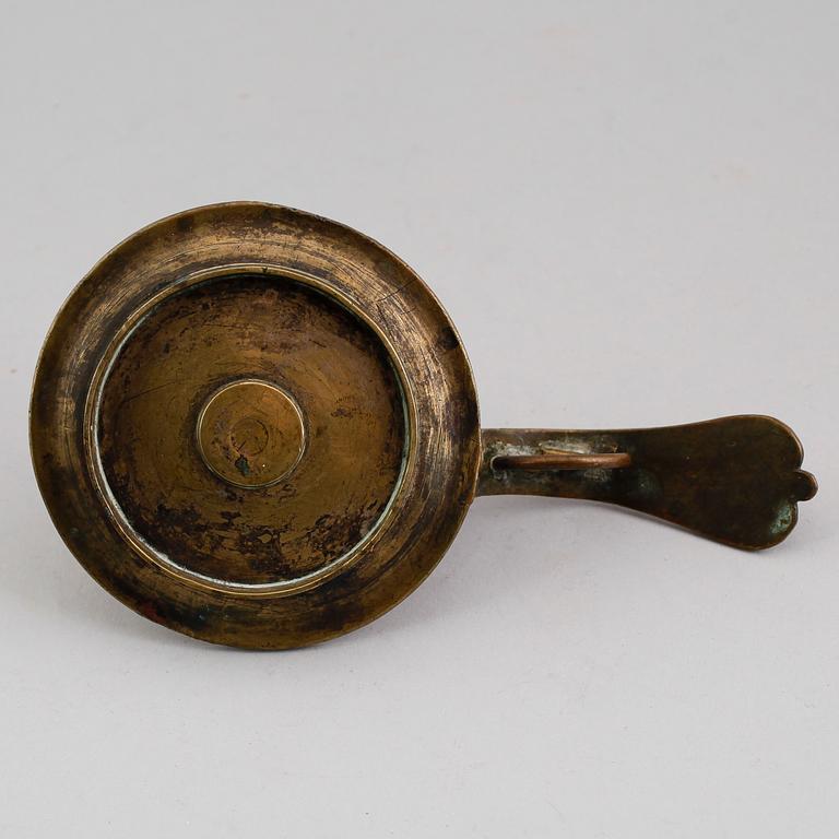 NATTLJUSSTAKE, mässing, 1700-tal.