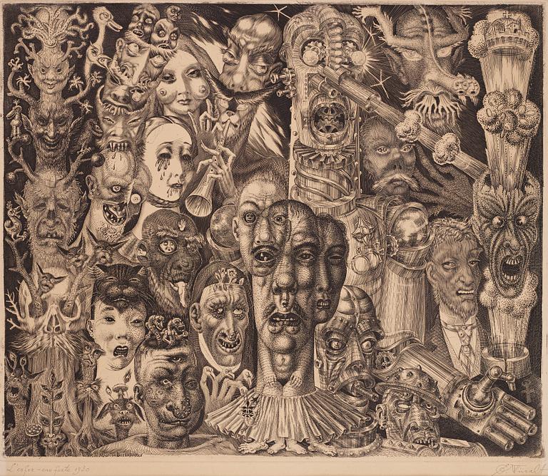 Eduard Wiiralt, "Põrgu" (Hell).