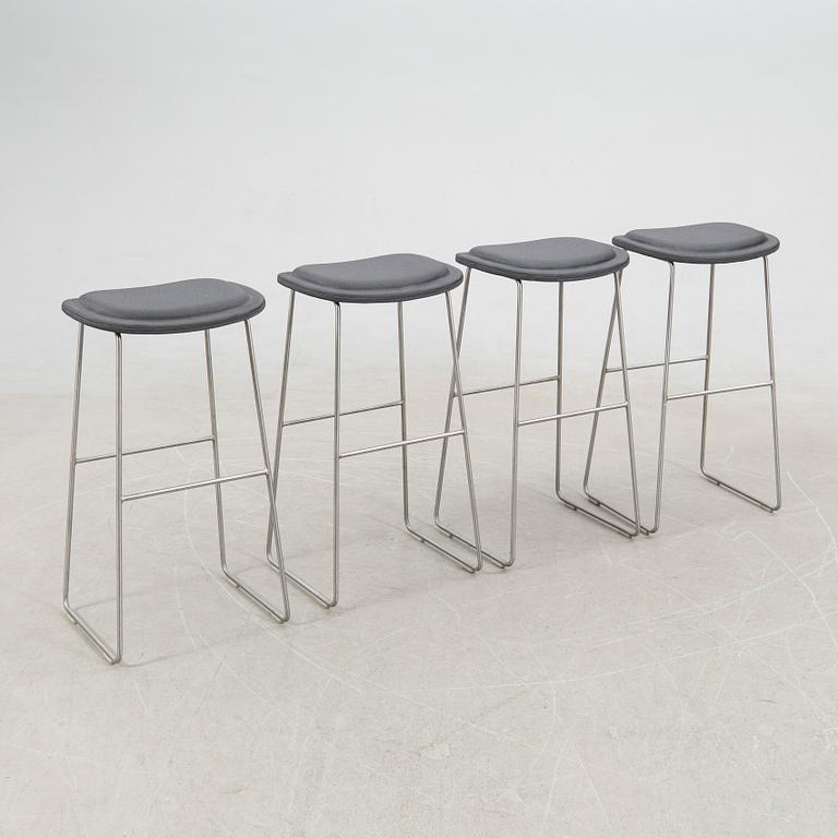 Jasper Morrison, bar stools, 4 pcs, "Hi Pad Stool", Cappellini, Italy, 21st century.