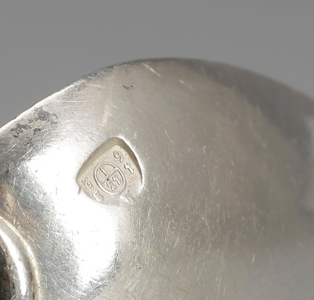 MATSKEDAR, 6 st, silver, Wien, Österrike-Ungern, 1862. Totalvikt ca 480 gram.