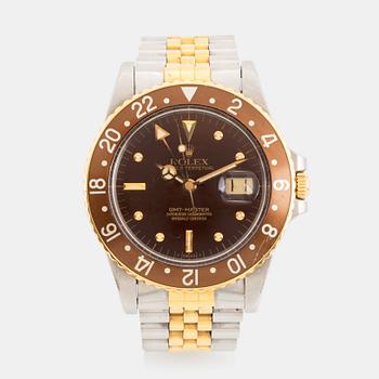 Rolex, GMT-Master, "Root beer", "Nipple Dial", armbandsur, 40 mm.