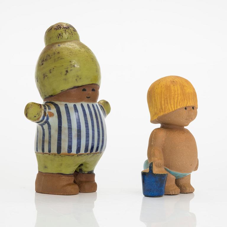 Lisa Larson, two stoneware figurines.