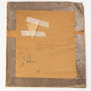 Antti Favén, charcoal drawing, signed and dated 1921.