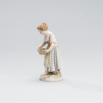 FIGURIN, porslin, Meissen, 1800-tal.