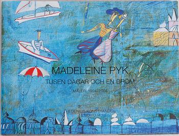 Madeleine Pyk, "Tusen dagar och en dröm", mapp med fyra färglitografier samt bok.