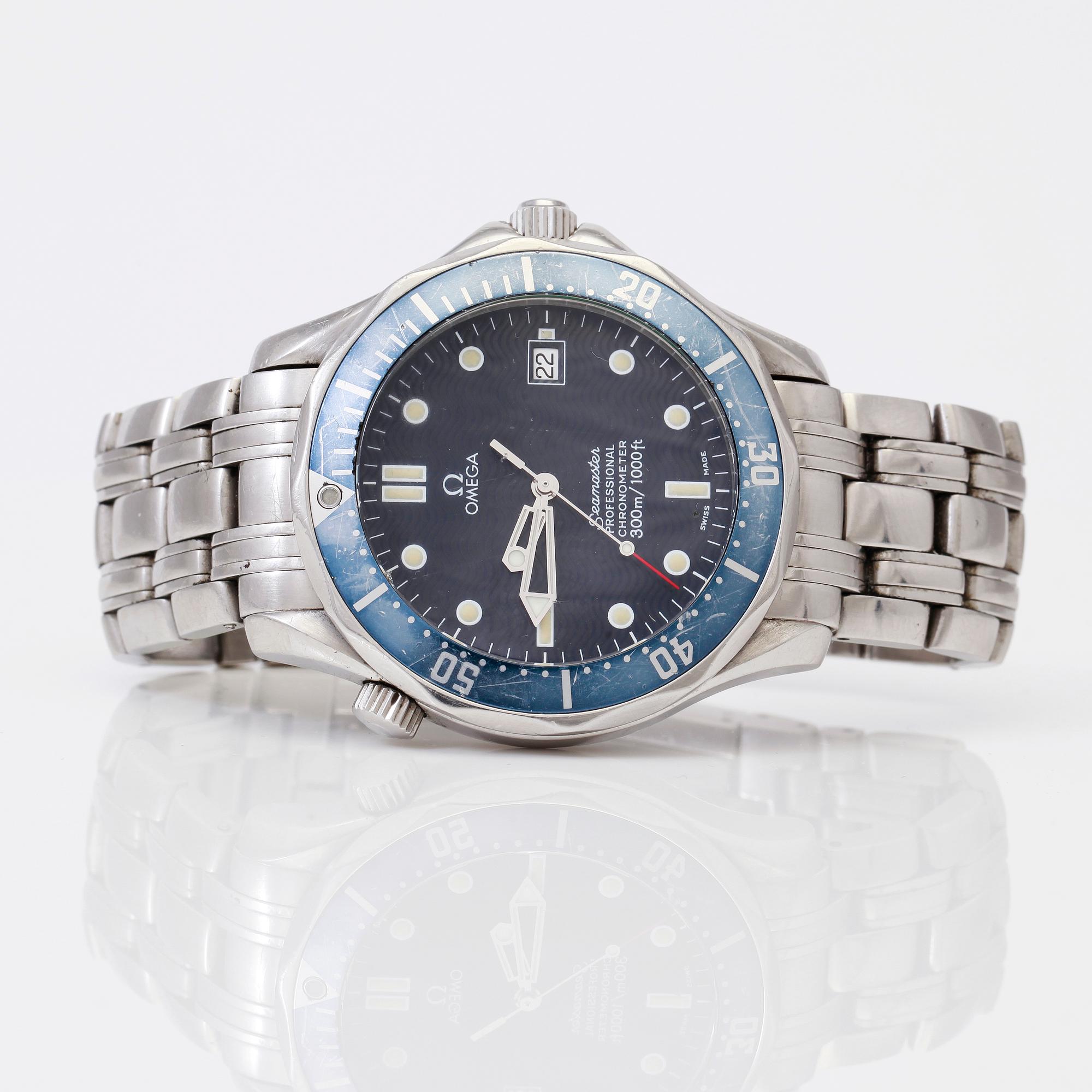 ARMBANDSUR, stål, Omega Seamaster Professional, 1990-tal.