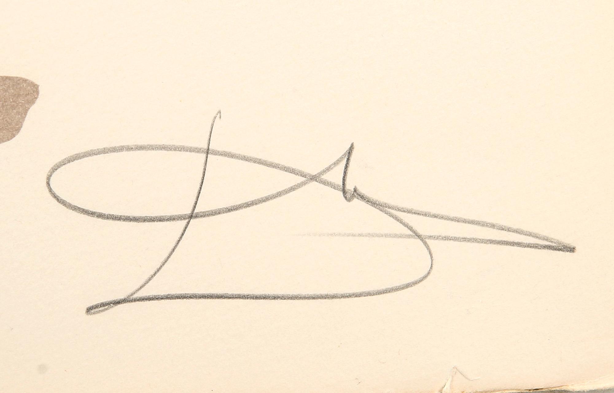 Salvador Dalí, "Daphne" from the folder "Time suite".