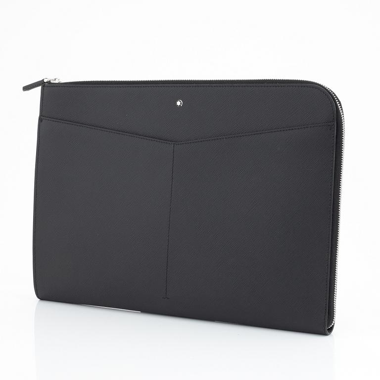 Montblanc, a black Saffiano calf-skin leather 'Sartorial' portfolio.