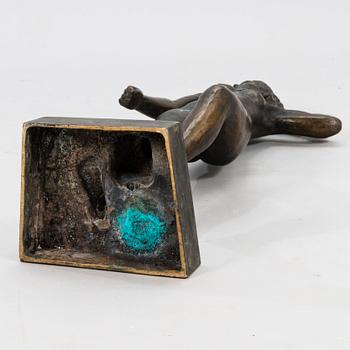 VILJO SAVIKURKI, sculpture, bronze, signed and dated -57.