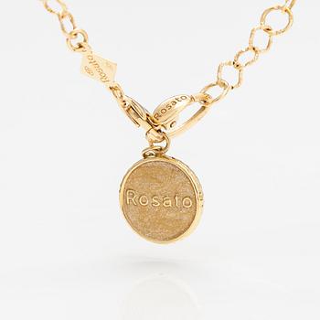 Rosato, An 18K gold brecelet with enamel.