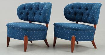 FÅTÖLJER, ett par, Otto Schultz, 1940-50-tal.