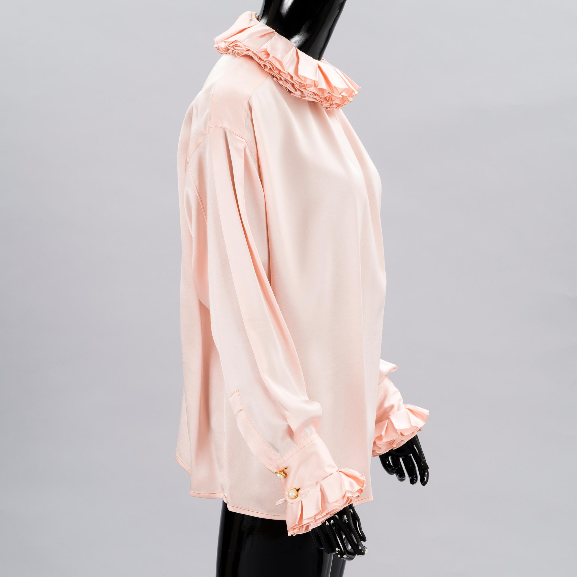 CHANEL, Three Vintage Silk Blouses.