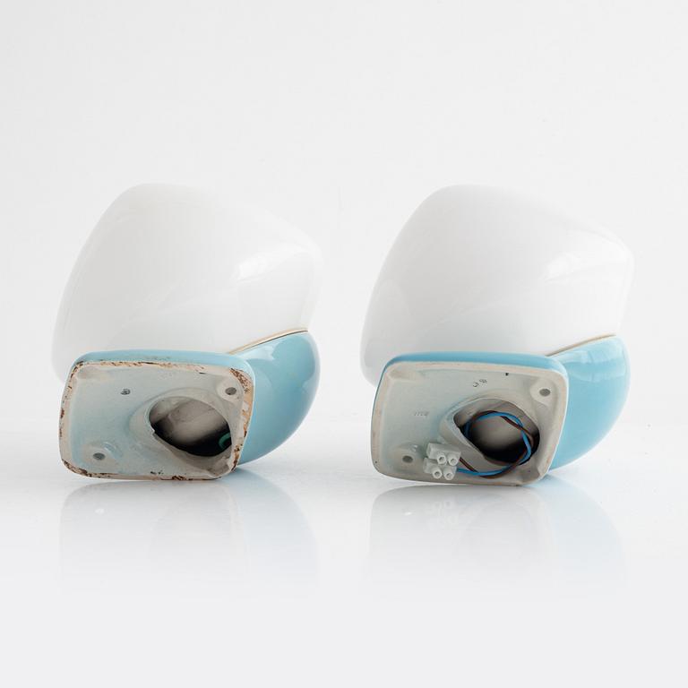 Stig Carlsson, a pair of bathroom lamps, model 6030, from the 'Stil' series, IFÖ, 1960s.