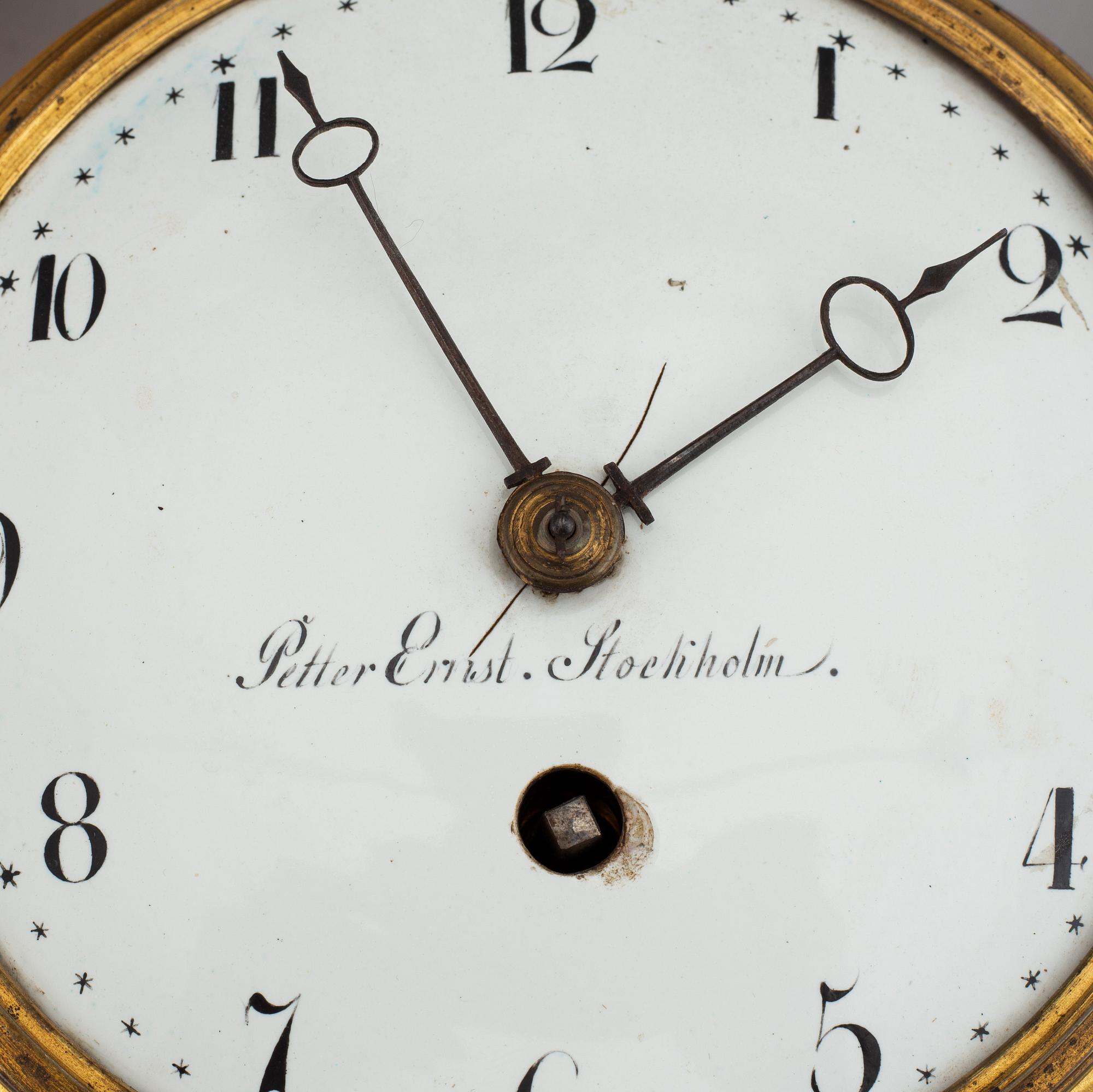 A 19th century Empire mantle clock.